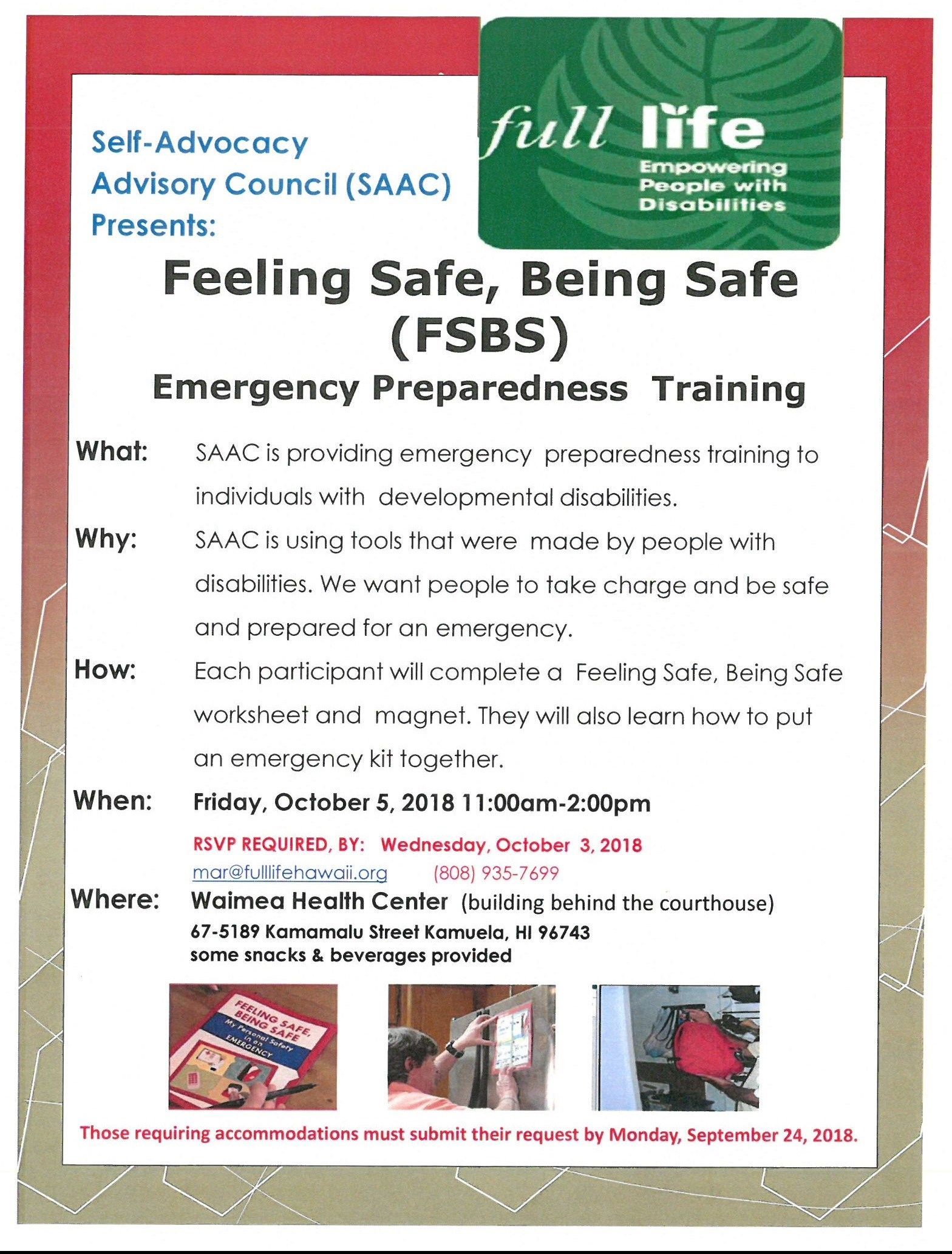 A poster that says feeling safe being safe on it