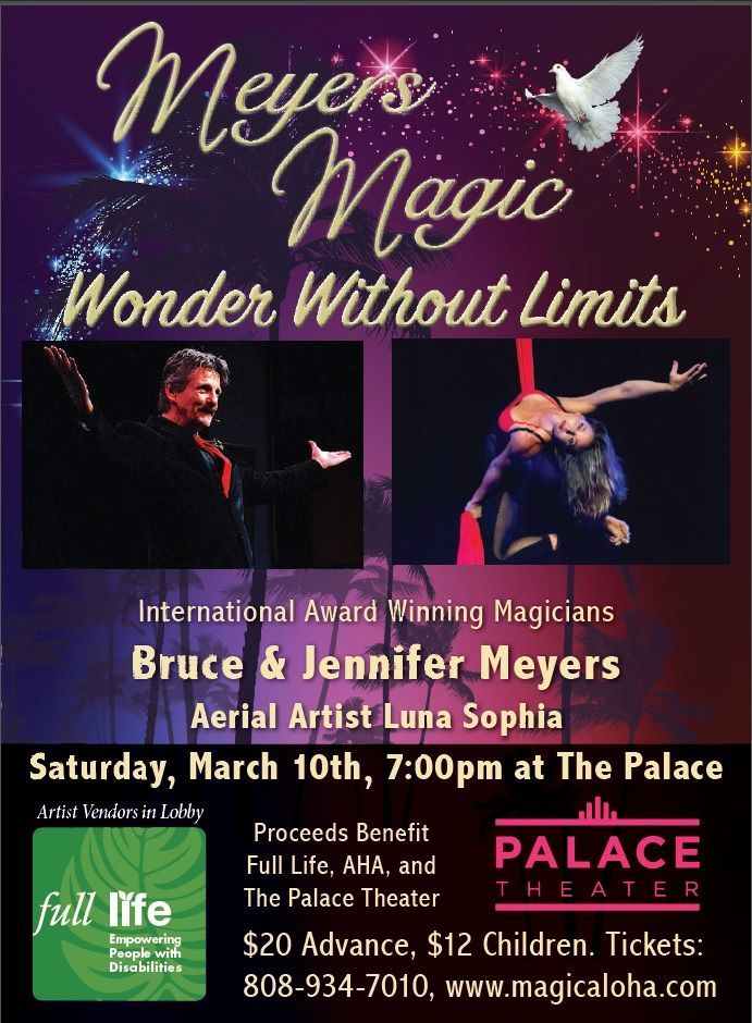 A poster for meyer 's magic wonder without limits