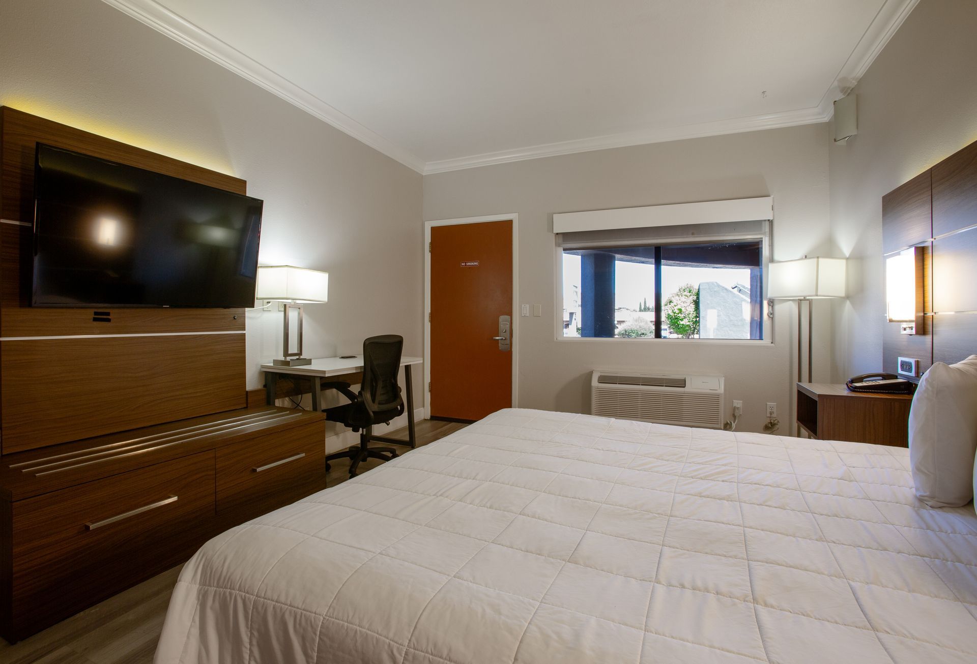 King Accessible Room at Wildflower Inn with spacious king Beautyrest bed and cozy decor