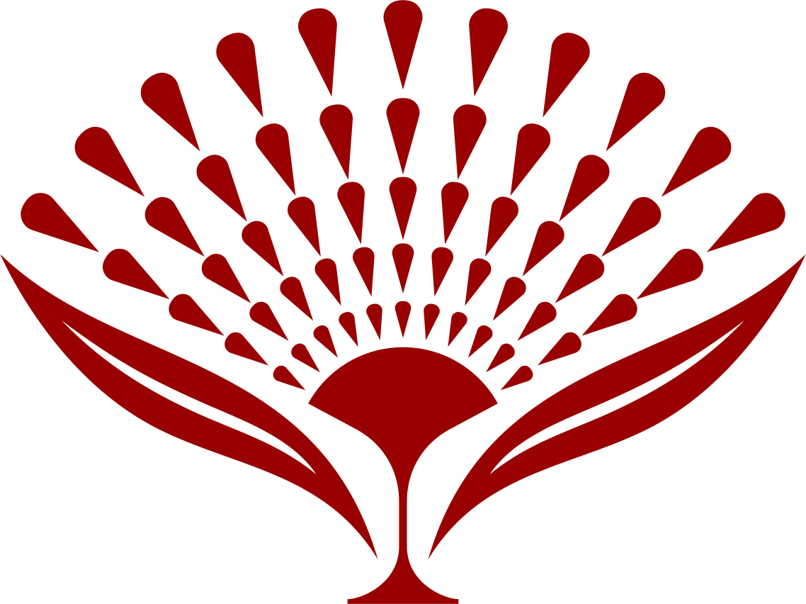 Minimal red flower graphic representing Wildflower Inn