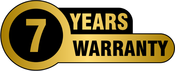 7 years warranty