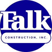 Falk Construction logo.