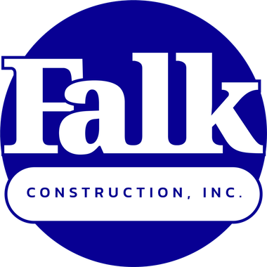Falk Construction logo.