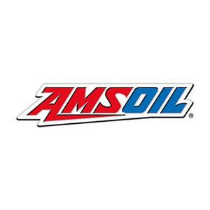 AMSOIL logo in red, white, and blue on a white background