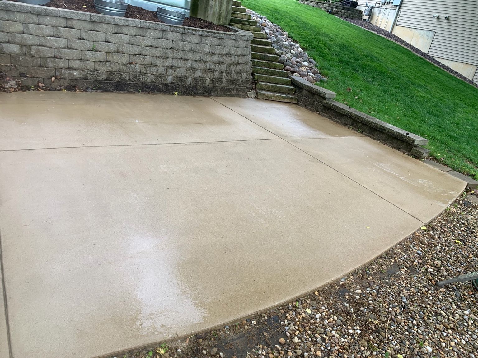 Before Cleaning the Flooring — Springfield, IL — Midwest Power/Soft Washing