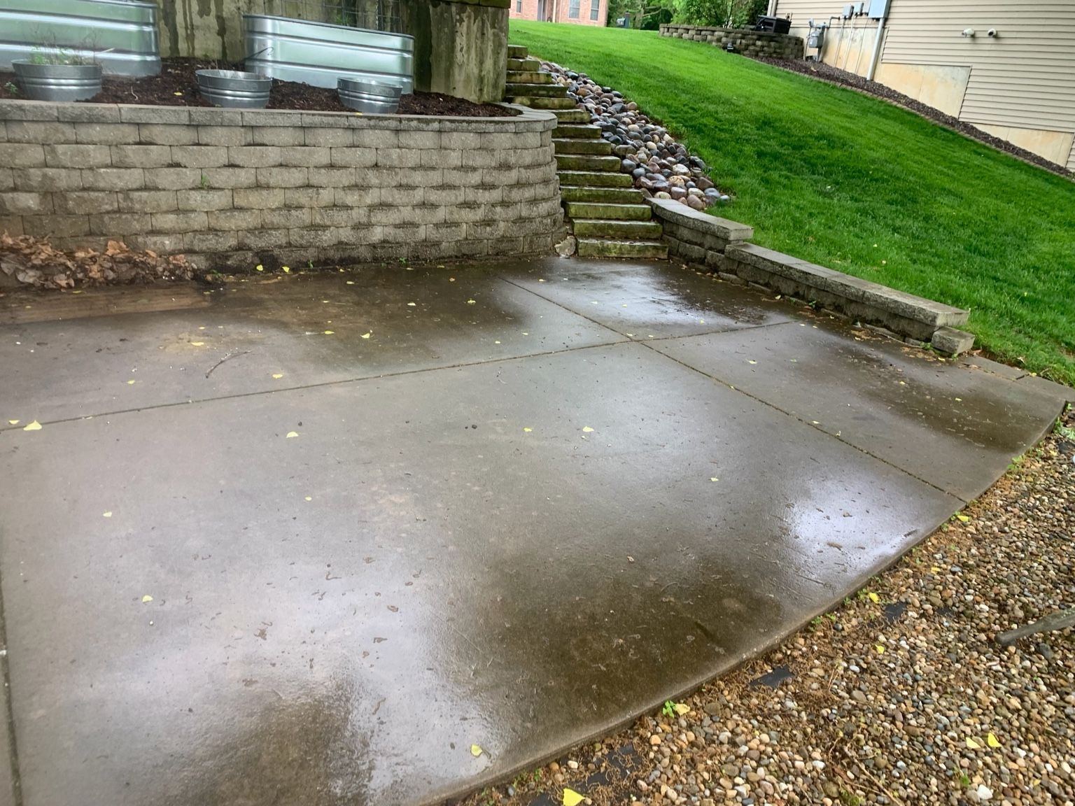 Before Cleaning the Flooring — Springfield, IL — Midwest Power/Soft Washing