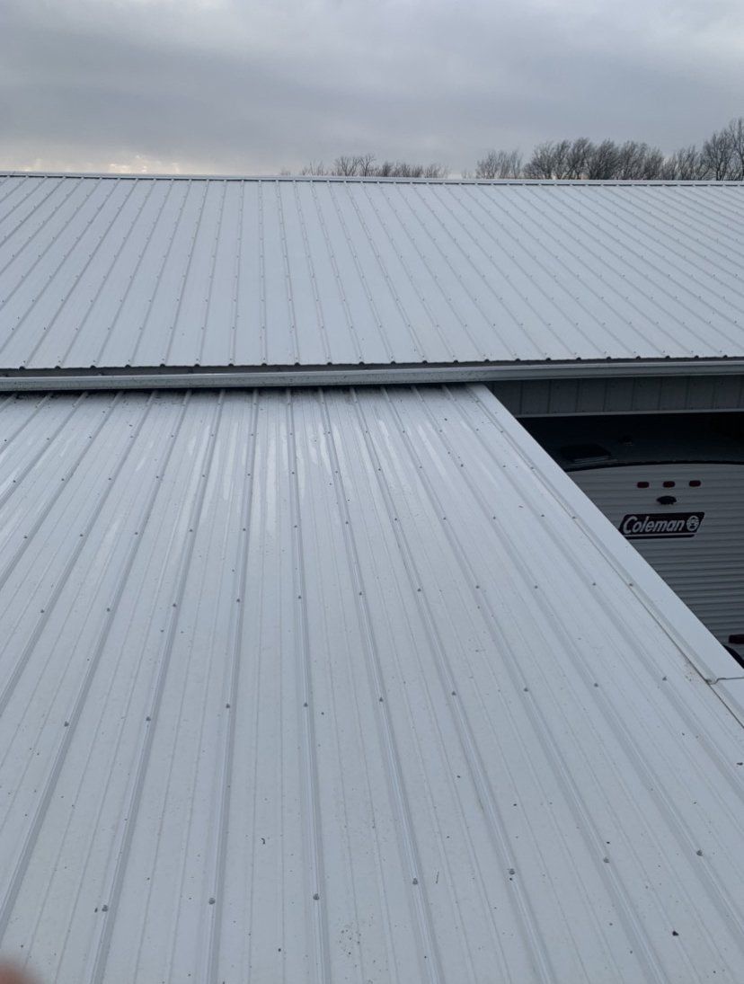 After Cleaning the House White Roofing — Springfield, IL — Midwest Power/Soft Washing