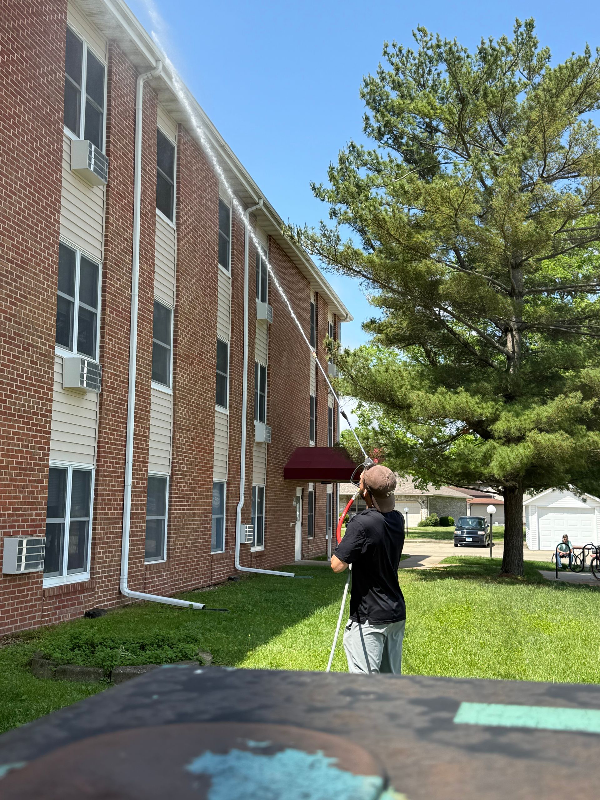 Pressure Washing To Clean The Patio — Springfield, IL — Midwest Power/Soft Washing
