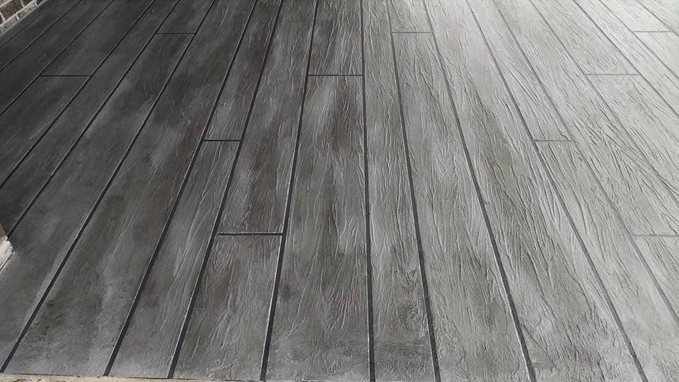 A black and white photo of a wooden floor. — Concrete Colour Solutions in Morisset, NSW