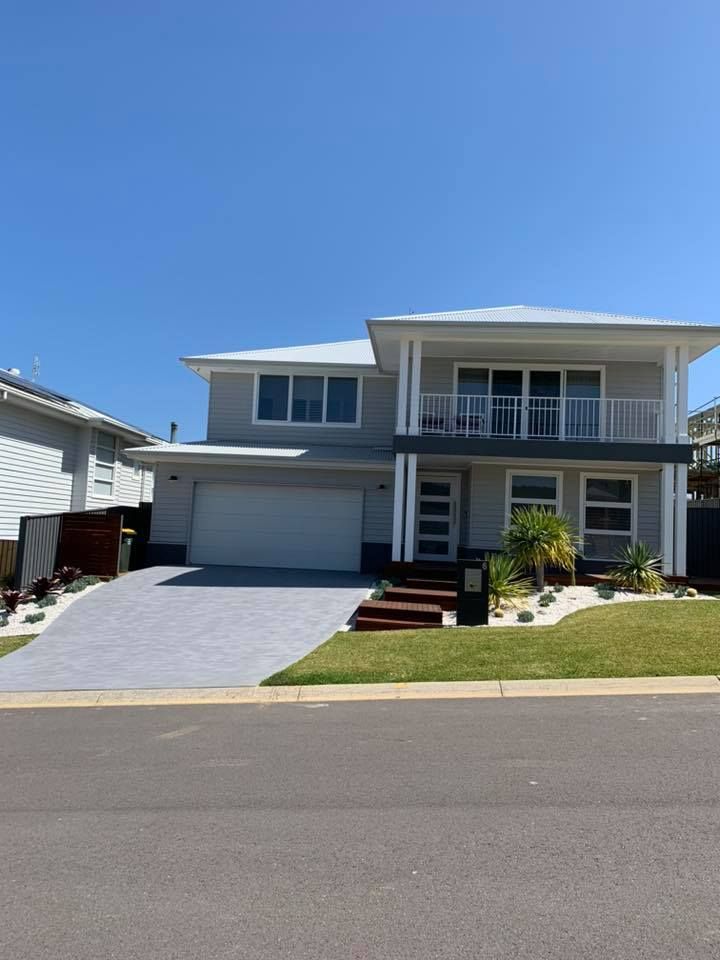 Two-story Modern House With a Double Garage — Concrete Colour Solutions in Dungog, NSW