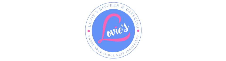 Circular blue and pink logo with cursive text inside, centered on a white background