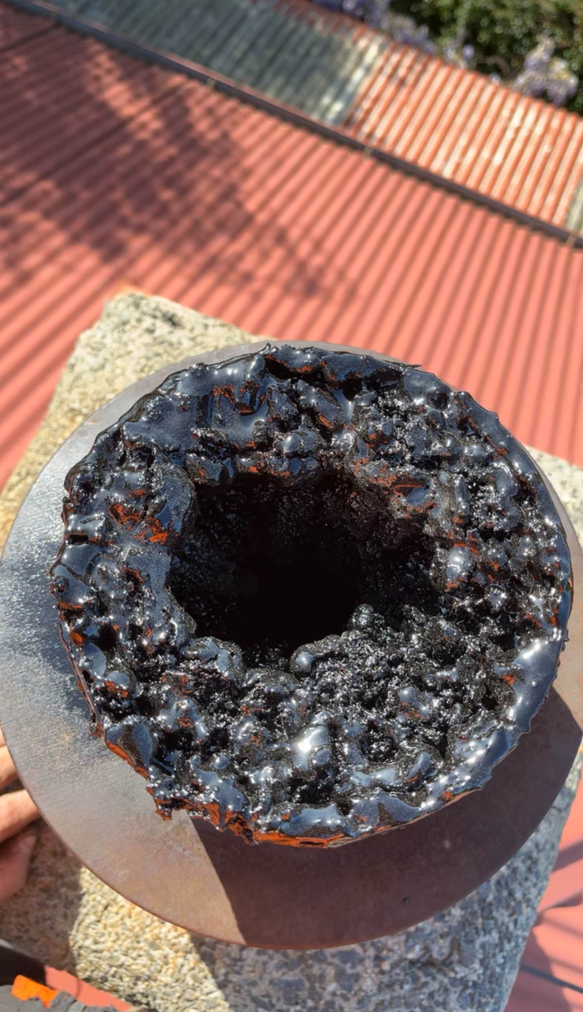 Charred Circular Opening in a Metal Pipe — The Flue Pro In Devonport, TAS