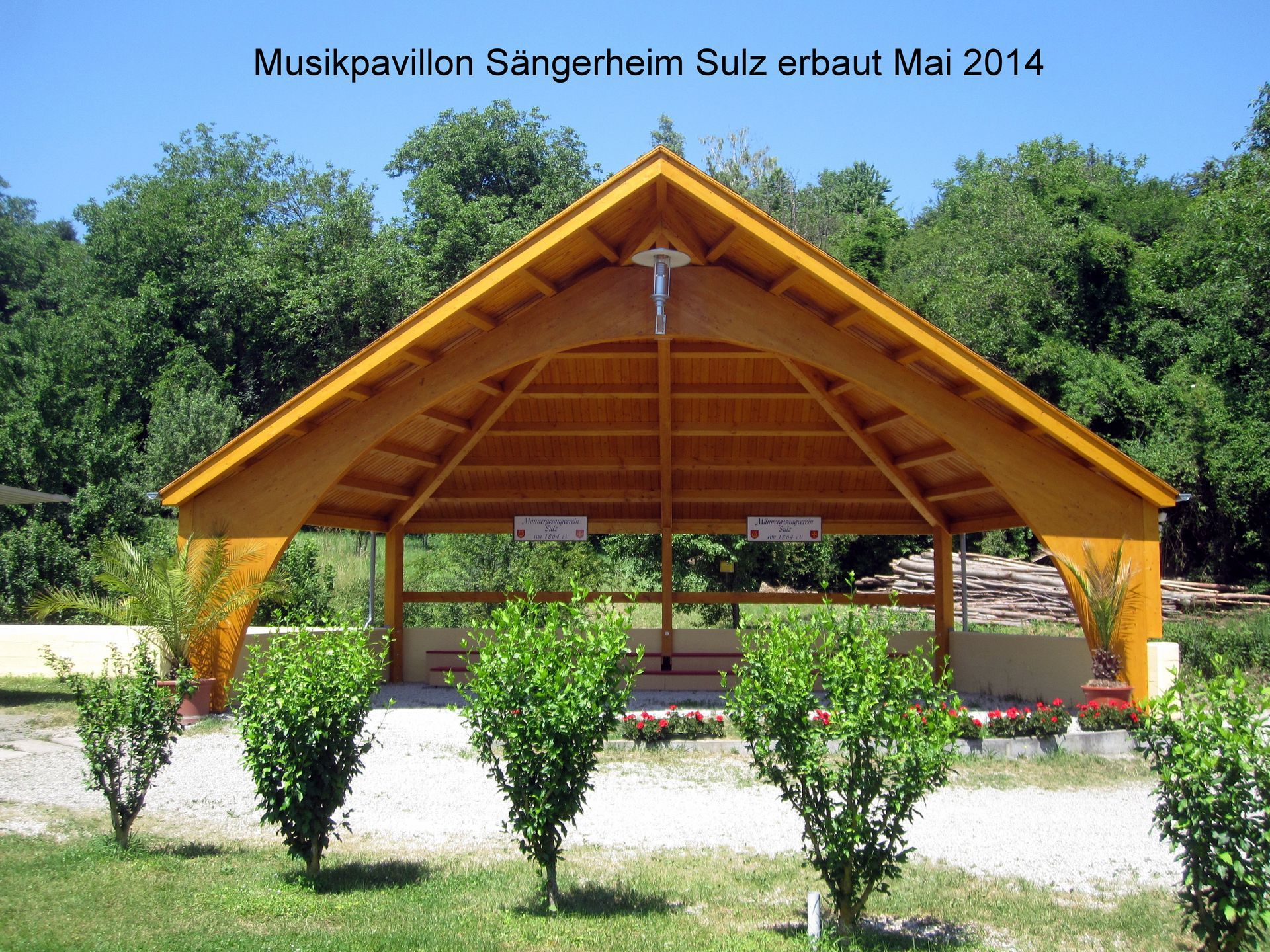 Musikpavillon Sängerheim Sulz erbaut Mai 2014