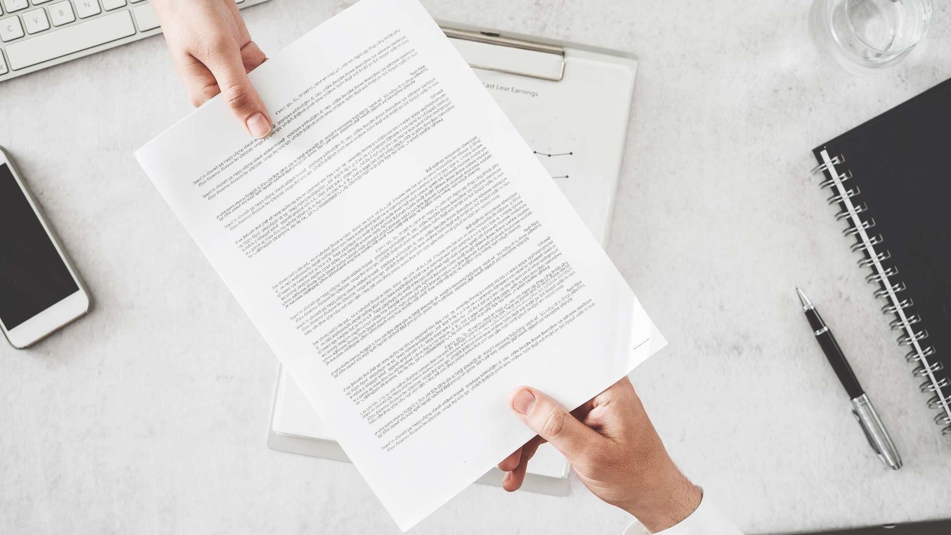Exchanging Document — Vero Beach, FL — Barnett Bail Bonds