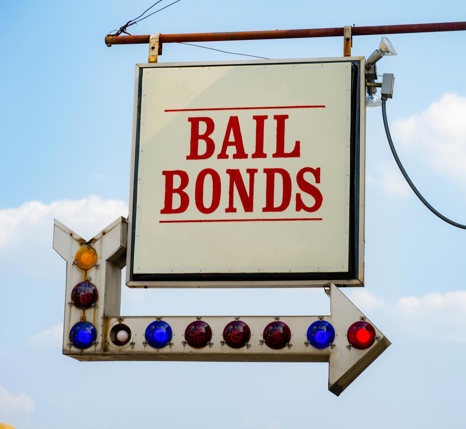 Sign In Front Of Small Town Bail Bonds Office — Vero Beach, FL — Barnett Bail Bonds Sign In Front Of Small Town Bail Bonds Office — Vero Beach, FL — Barnett Bail Bonds