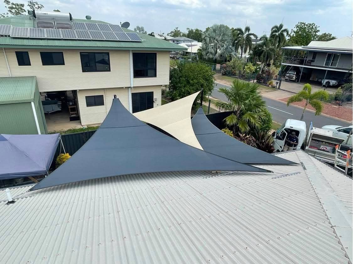 White Shade With A Blue Sky In The Background — Aerosail Engineered Fabric Structures In Winnellie, NT
