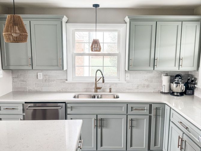 Kitchen cabinet painting project in Central PA