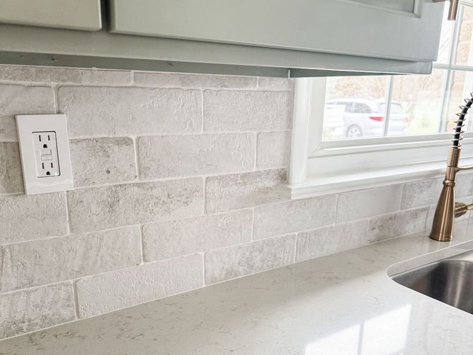 Lapp cabinet painting in Central PA | New Countertop and Backsplash