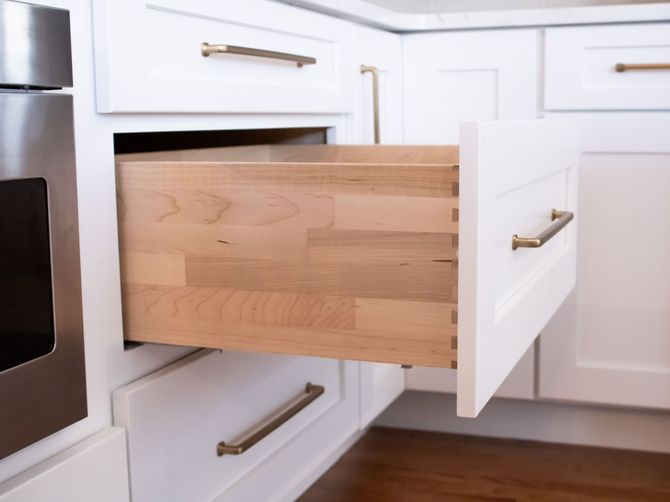 Kitchen cabinet painting in Central PA | New Drawer Boxes