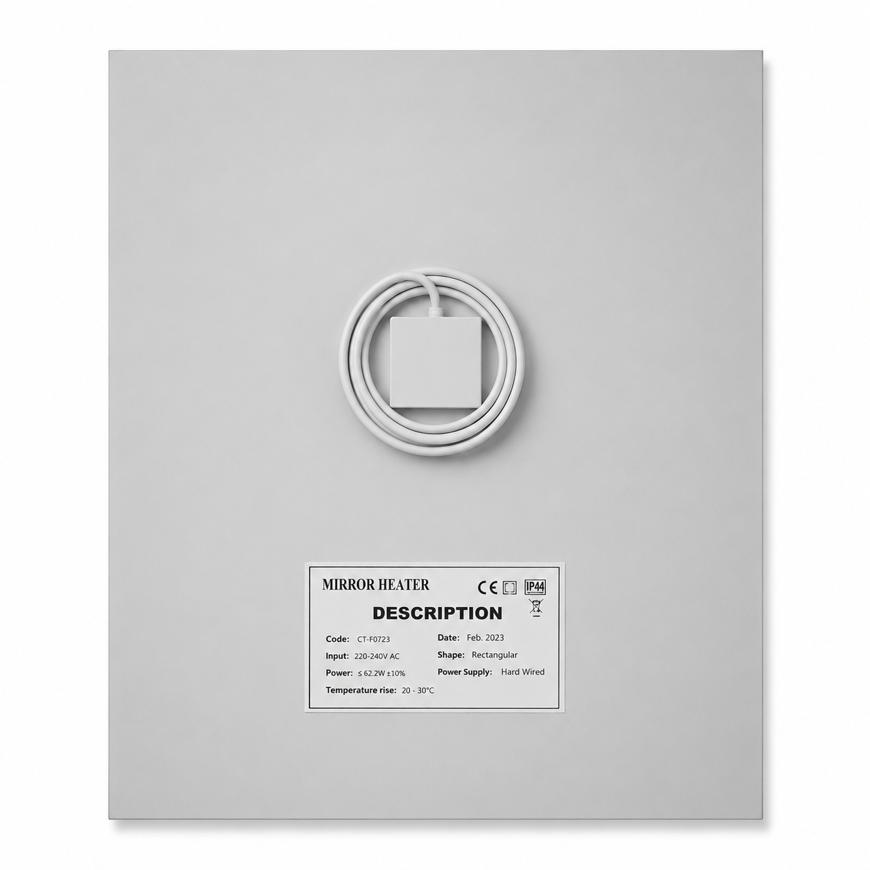 Livella Mirror Defogger | 300mm x 300mm | 240V