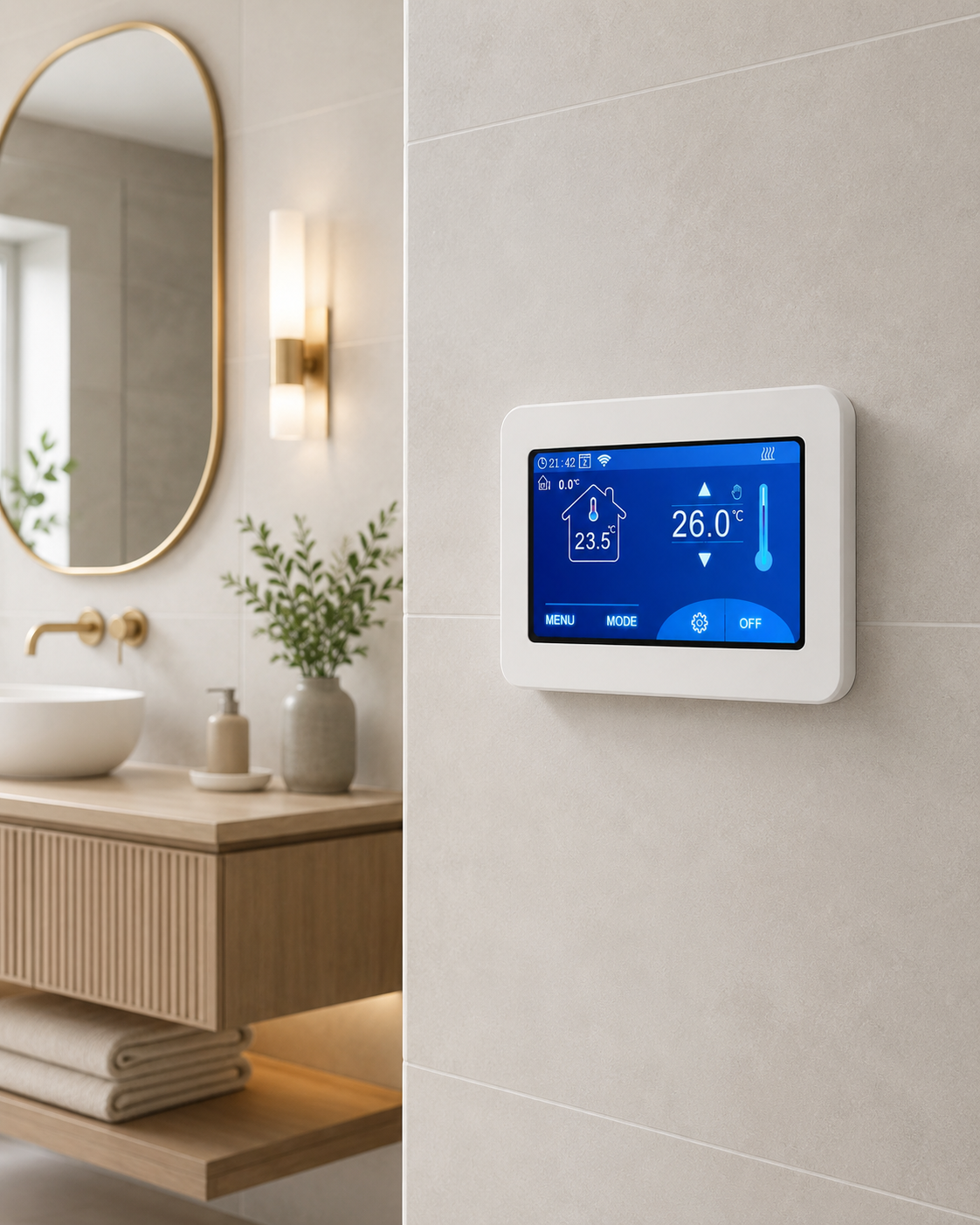 Livella's Touchscreen WiFi Thermostat
