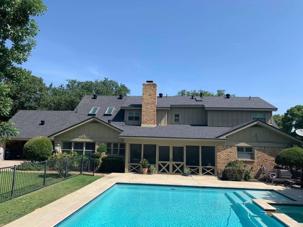 commercial roofing job after completion benbrook tx