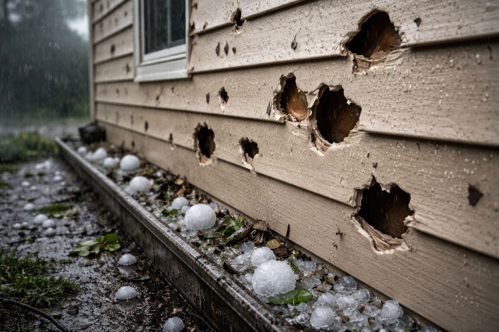 hail damage to home siding
