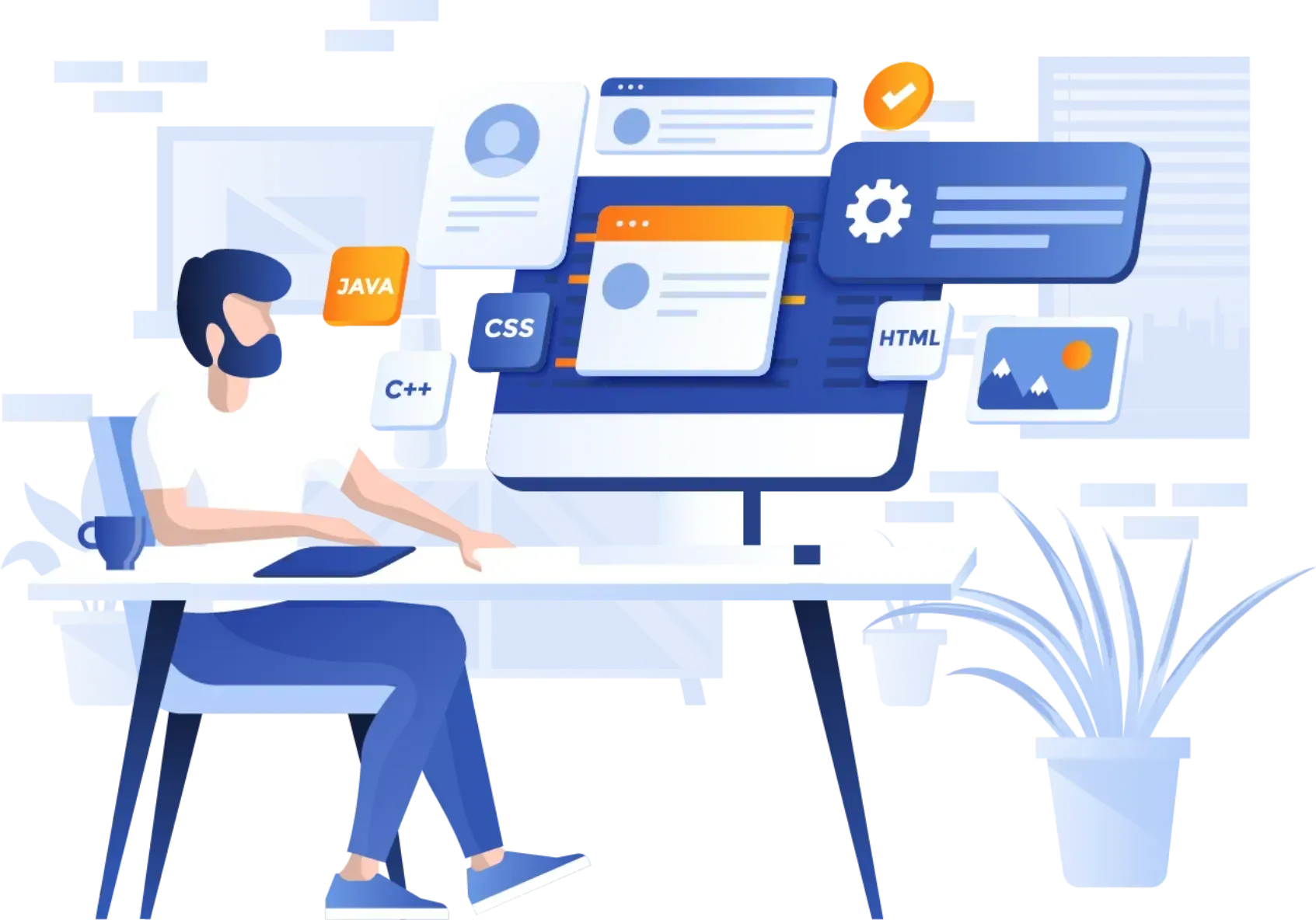 Icon graphic representing testing and optimization for Tucson social media ads.