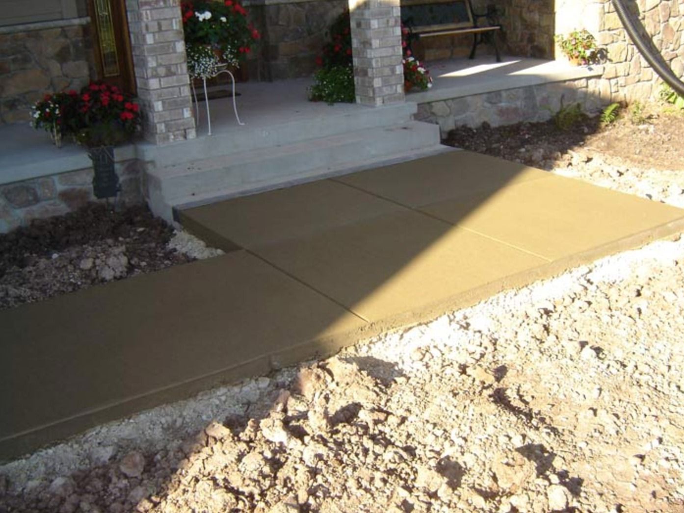 concrete sidewalks