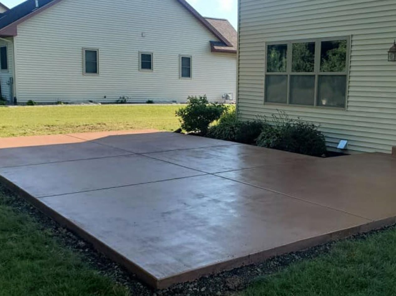 stamped concrete patio