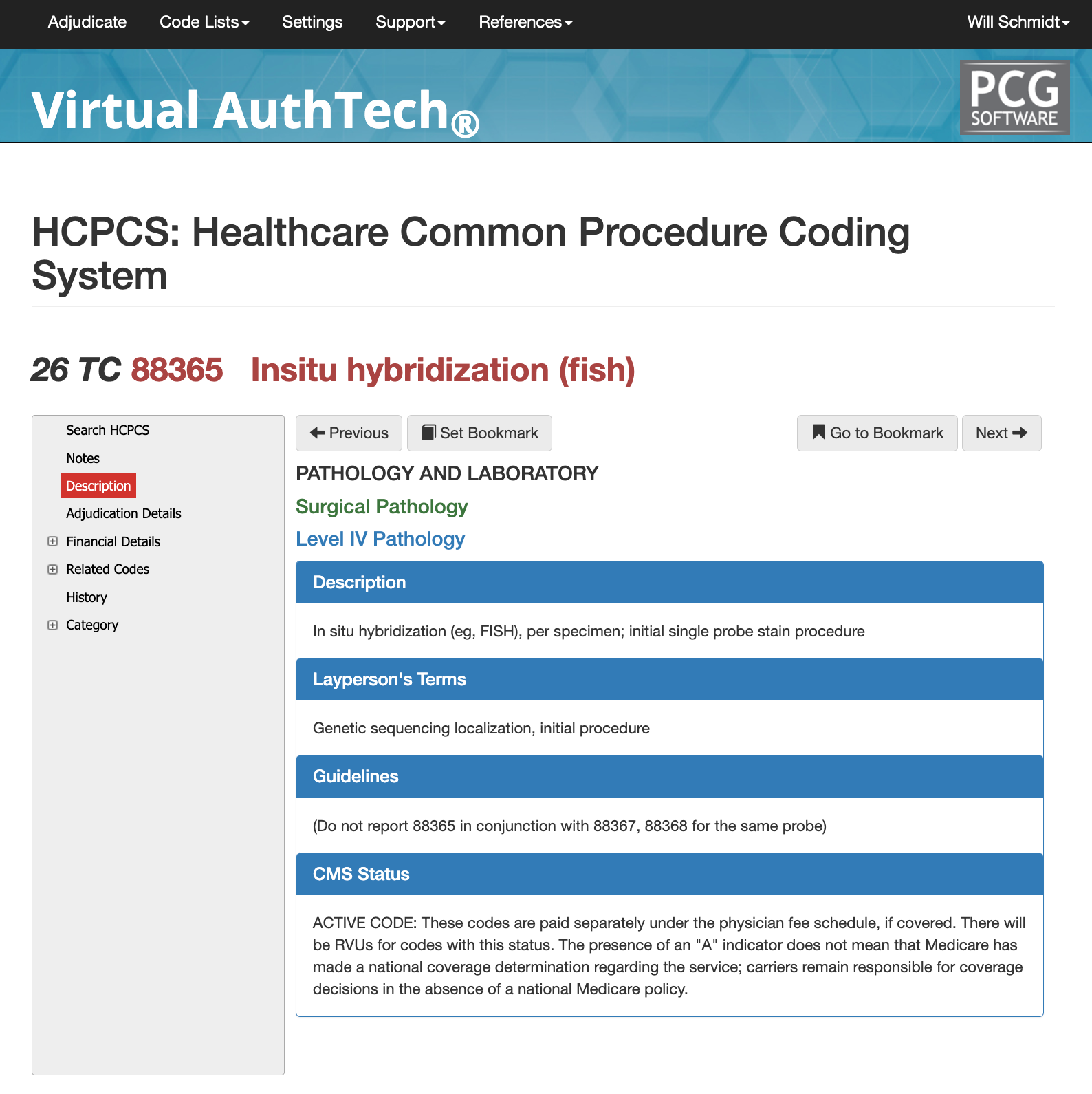 cpt code 88365,level 4 pathology code