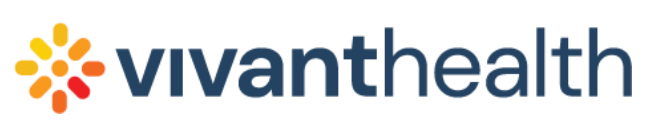 Vivant Health logo: a floral graphic with text reading