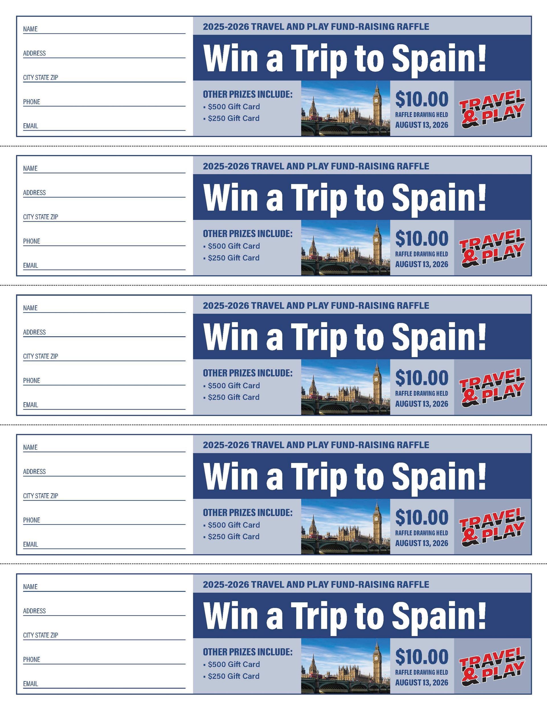 Five scratch-off lottery tickets with a