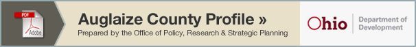 Auglaize County Profile from Ohio Department of Development, with PDF icon.