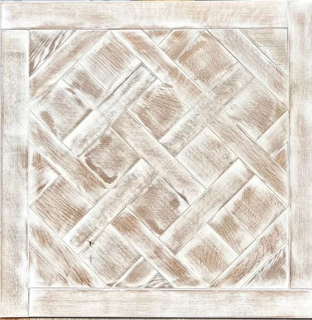 Light beige woven wicker or basketweave texture with a framed border
