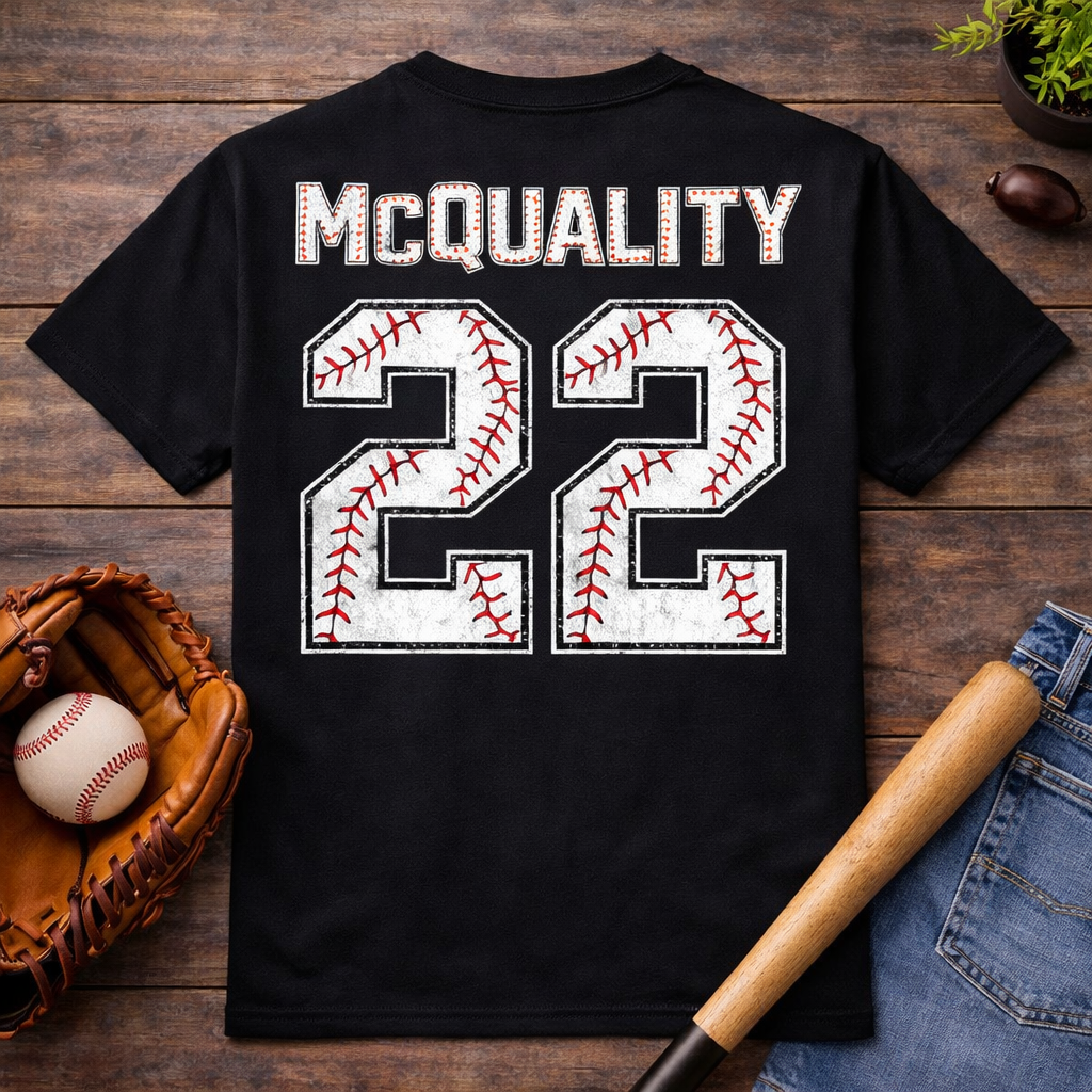 Ballpark Dad Black Hoodie
