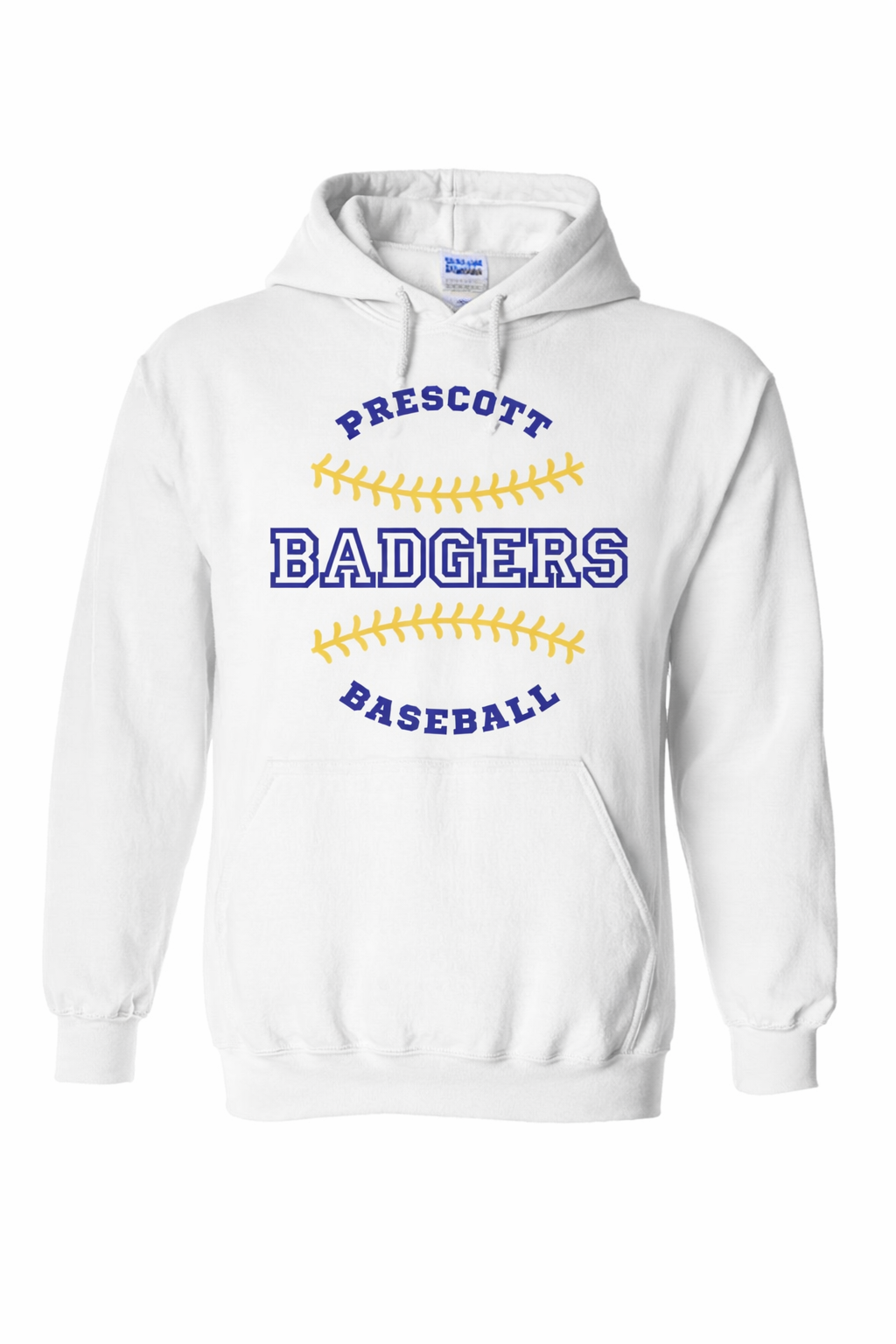 Prescott Badgers Baseball Hoodie - grey