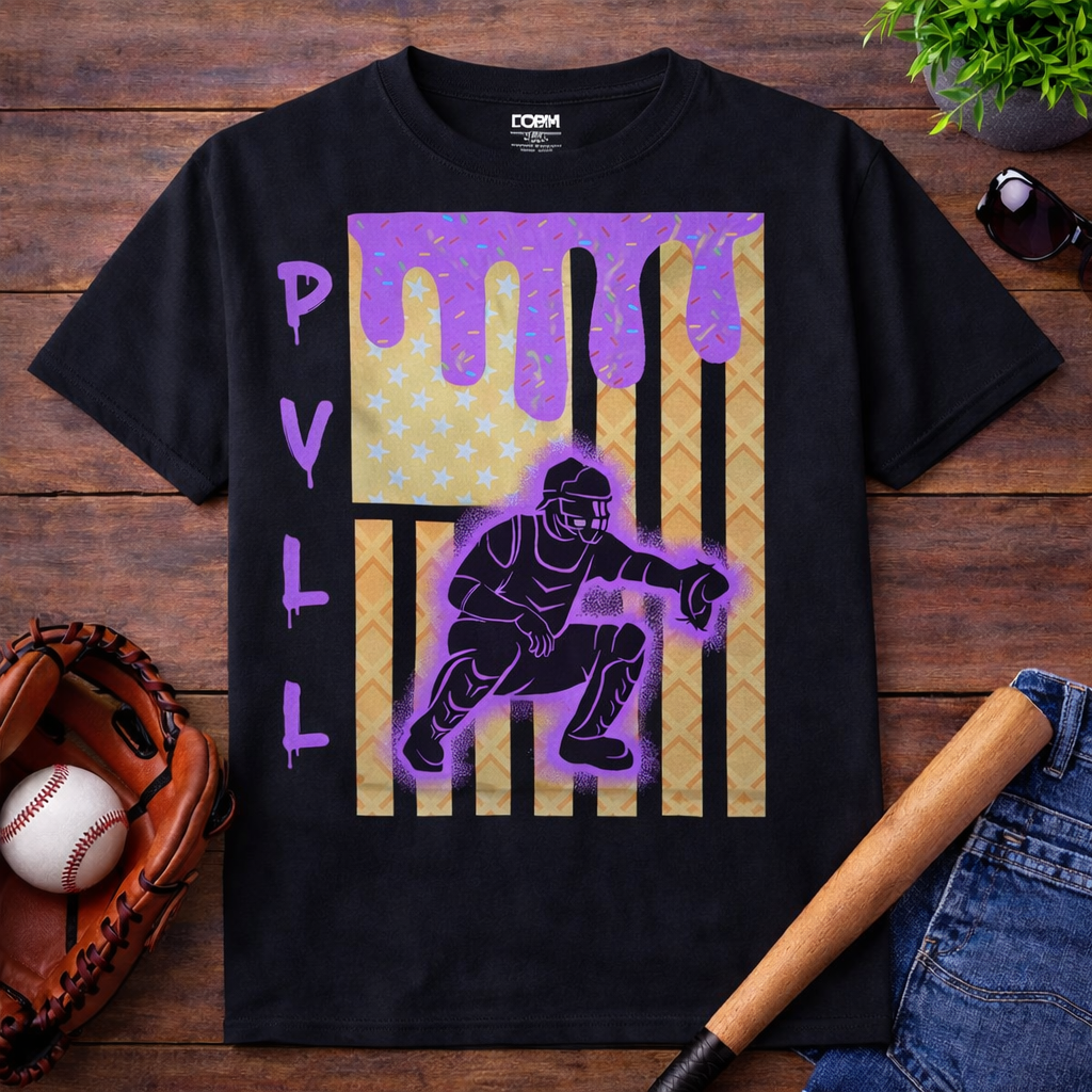 Catcher's Drip Youth T-shirt - black
