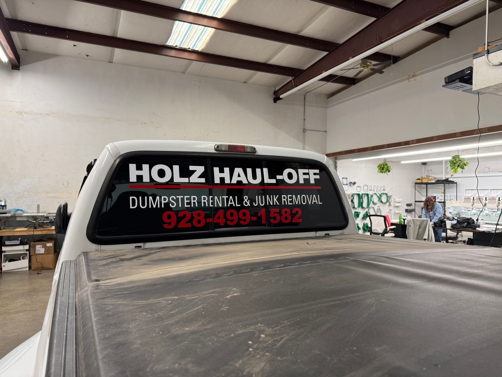 White truck with 