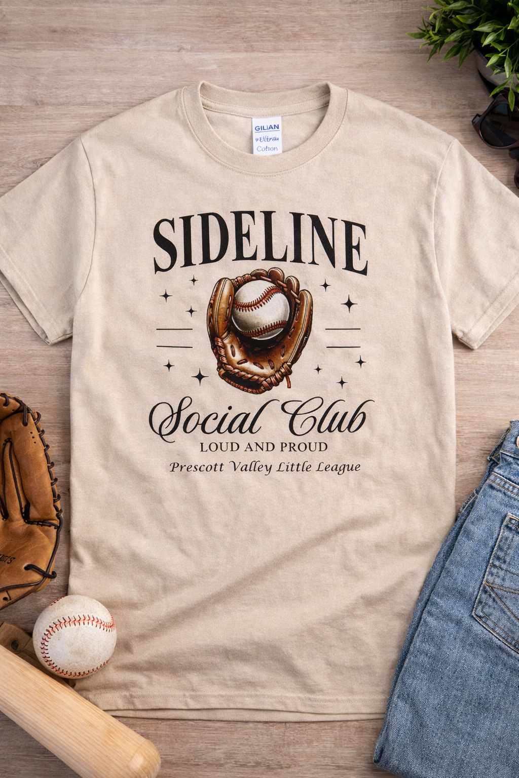 Sideline Social Club Sand T-Shirt