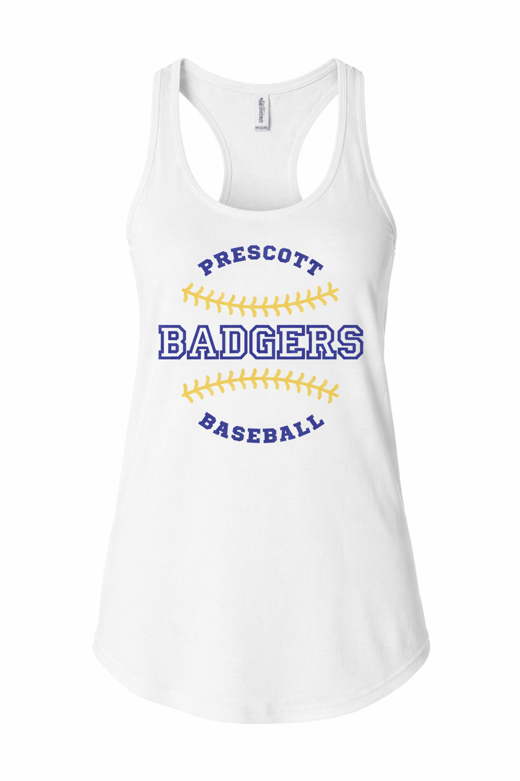 Prescott Badgers Baseball Tank Top - grey