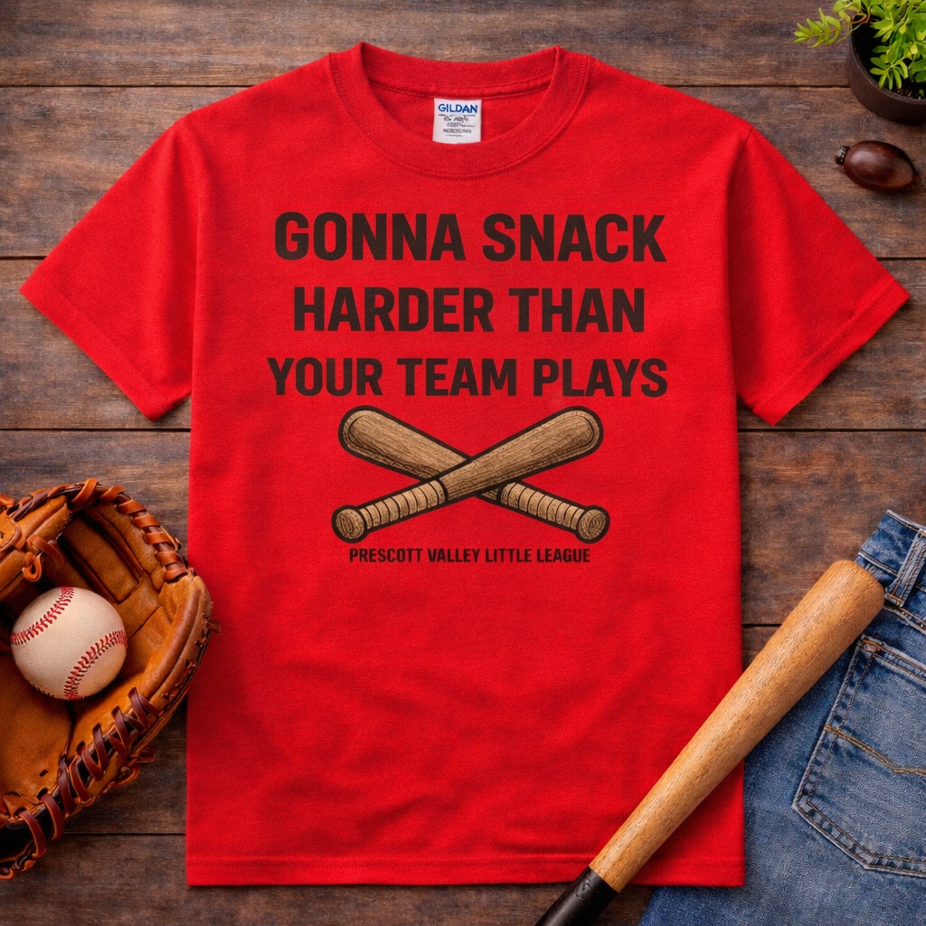 I'm Gonna Snack Harder T-Shirt - red