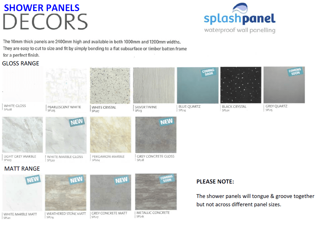 Shower panels price List Splash panels Decor panels at francis sheet sales