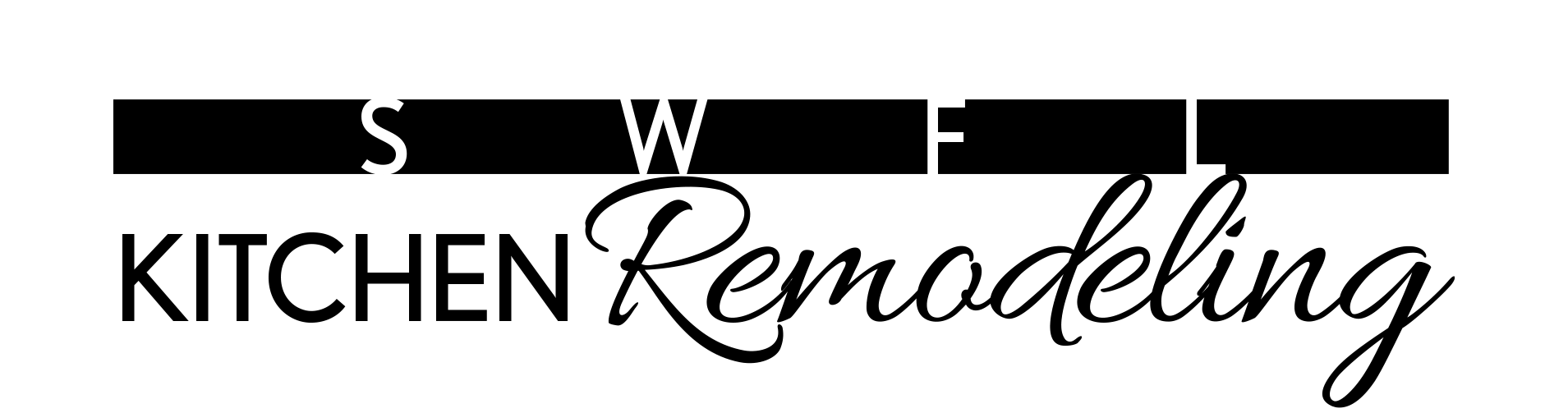 SWEET Kitchen Remodeling logo in black and white. The word 