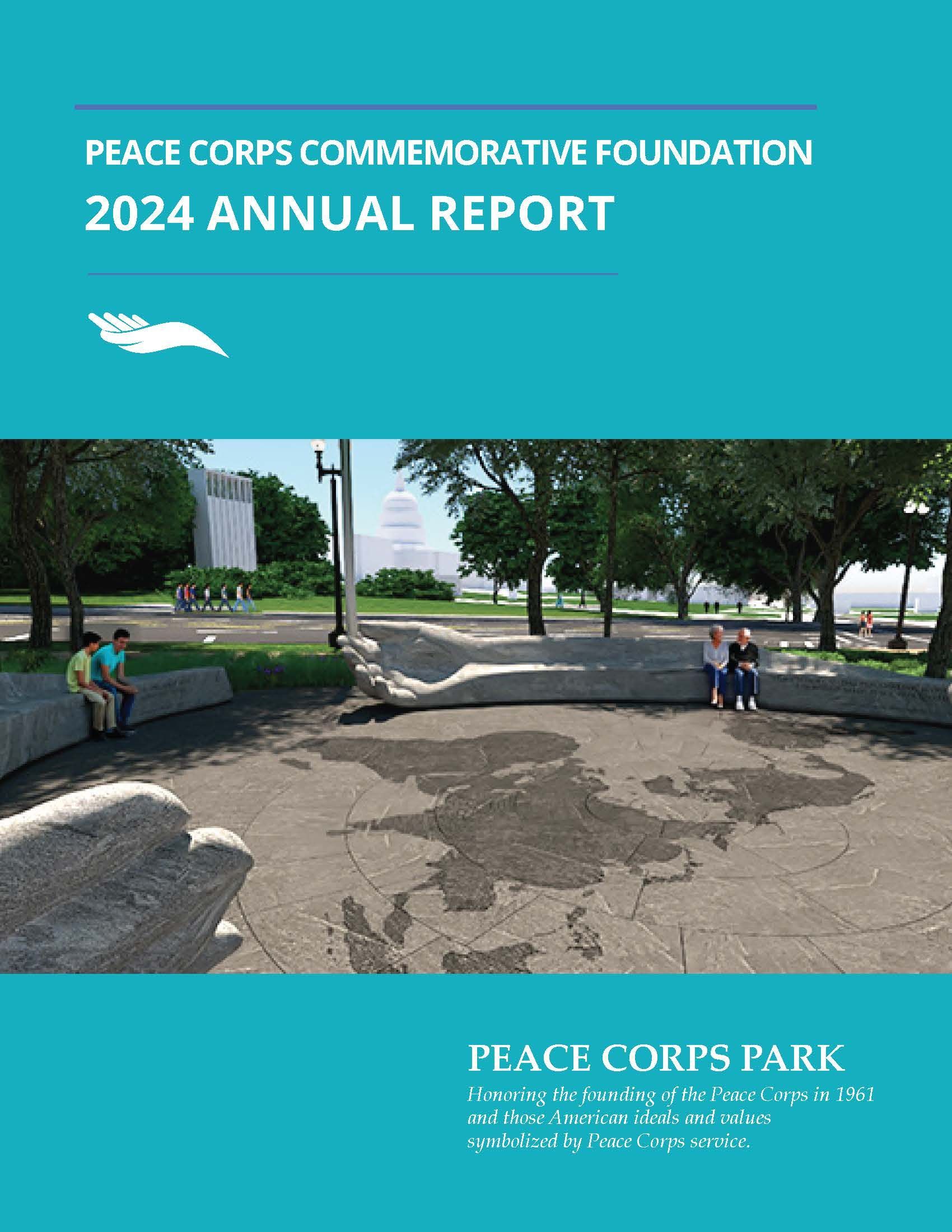 An image of the cover of the Peace Corps Commemorative Foundation's 2024 Annual Report