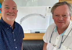 PCCF's Glenn Blumhorst and designer Larry Kirkland