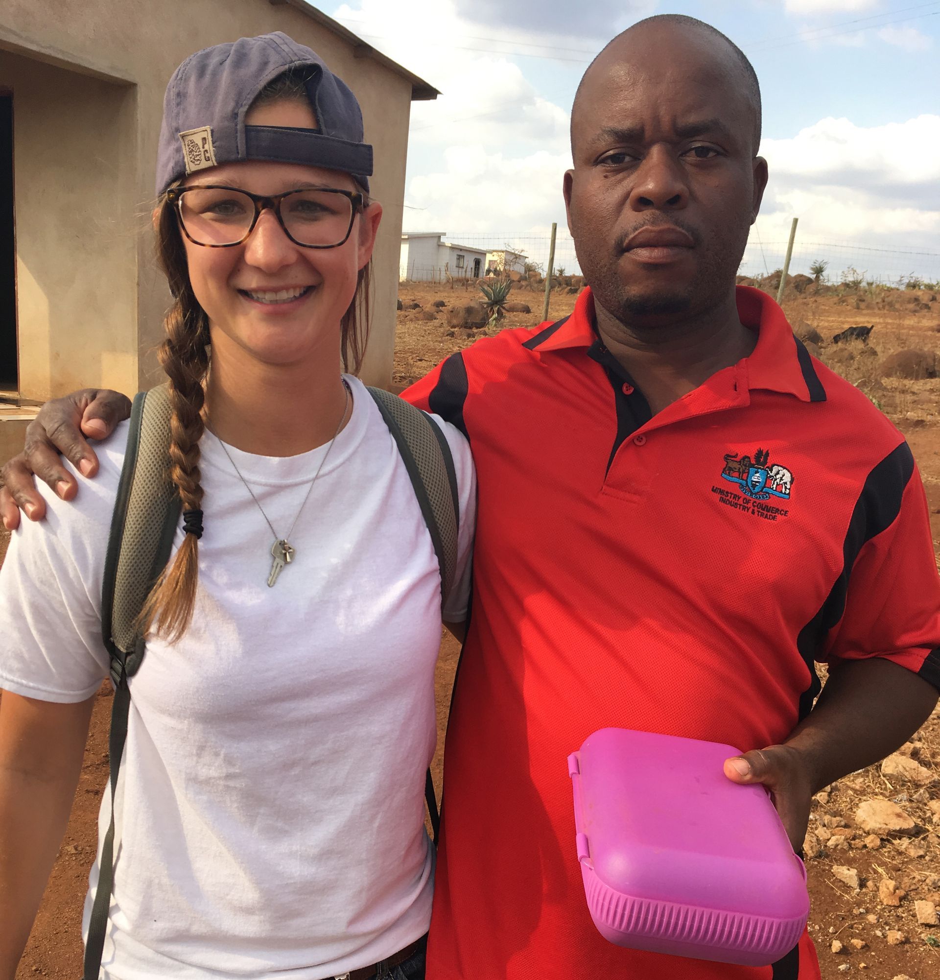 An image of Ari Richard with her local counterpart Gcina Hlanze during her service in Eswatini