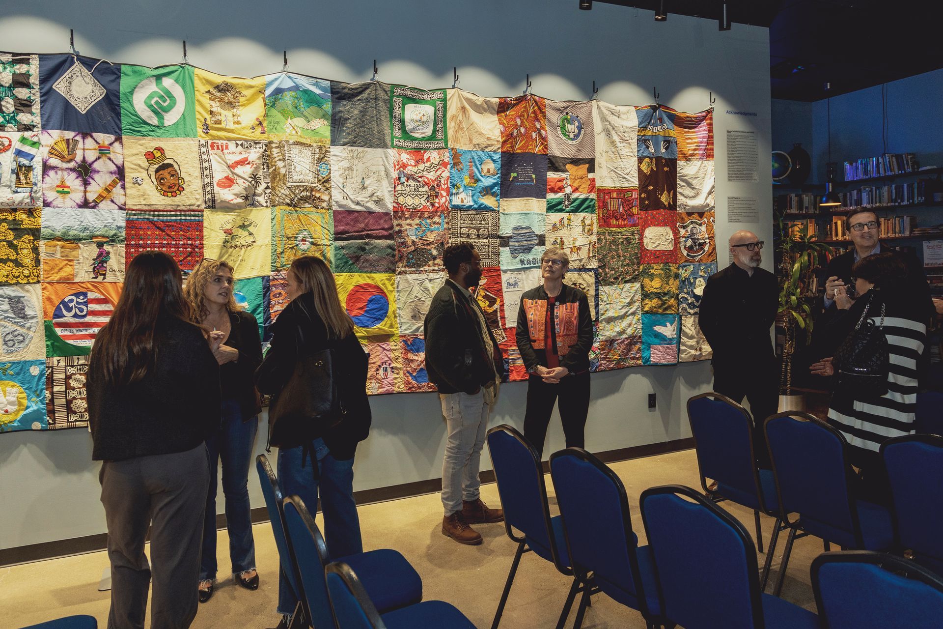 An image of Patchwork of Peace at the Ubuntu in Action exhibit