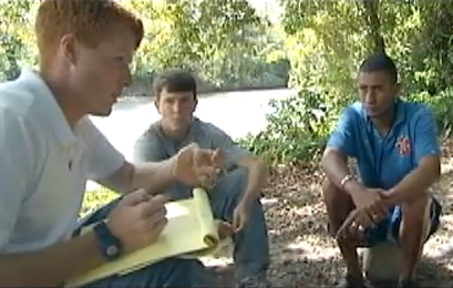 A photo of Joe Kennedy III during his Peace Corps service in 