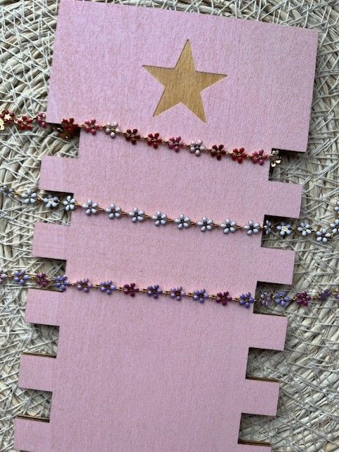 Bloemen armband div kleuren